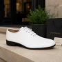 Pantofi barbati eleganti din piele naturala Havana 51 Alb